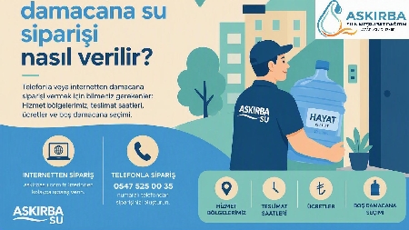 Karabağlar'da damacana su siparişi nasıl verilir